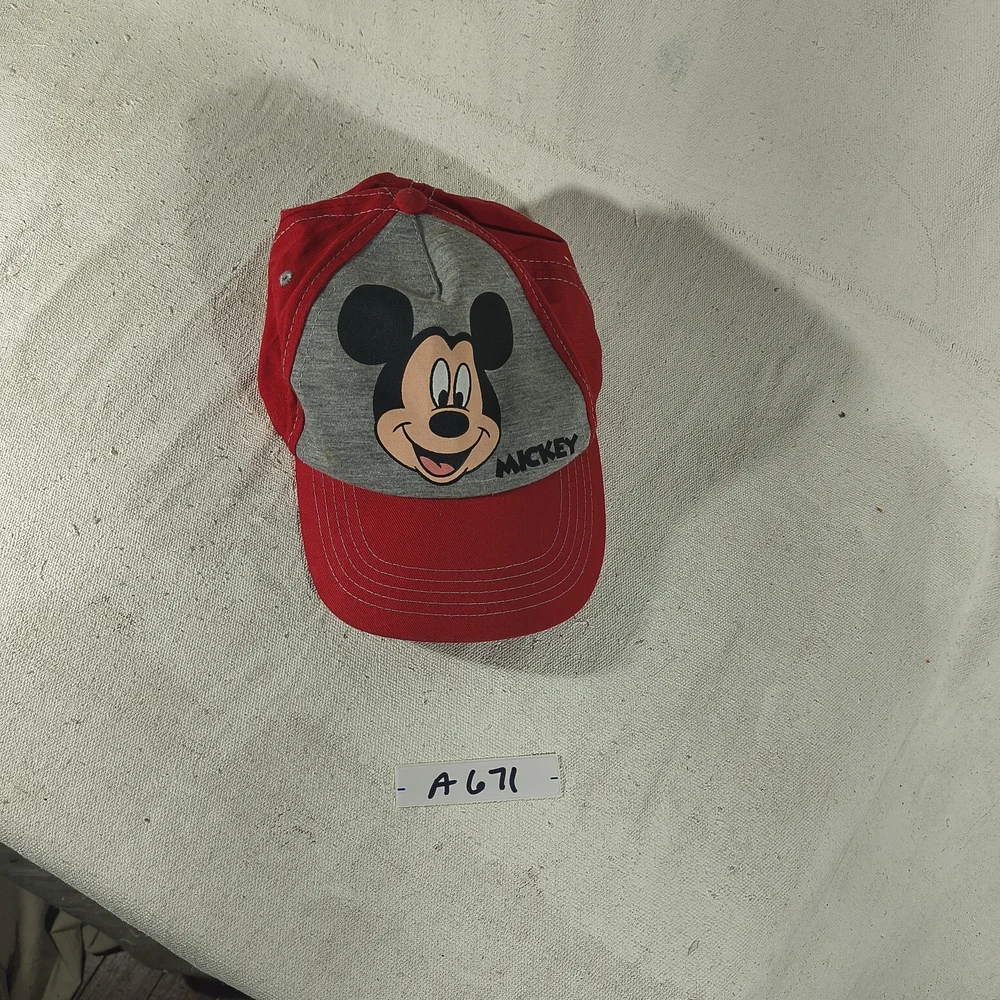 Kids Adjustable Cap Red and Grey by Disney Mickey Mouse